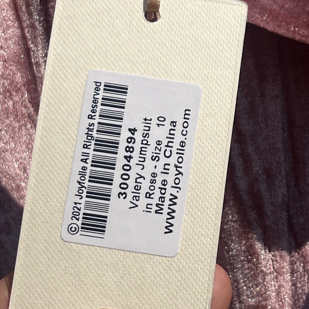 MIA Joy VALERY Rose Jumpsuit NWT - Picture 7 of 10